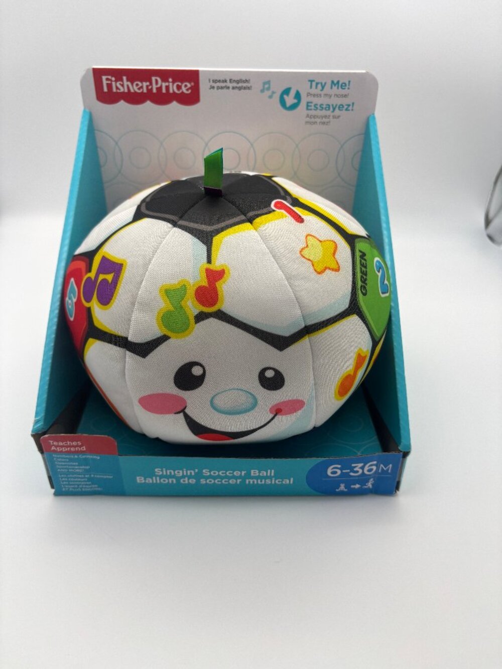 Fisher Price Laugh & Learn Singing Soccer Ball Learning Kids Toy NEW